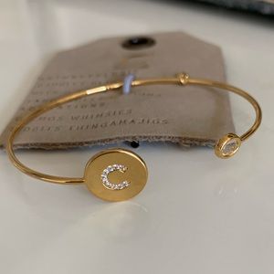 Anthropology Monogram  bracelet C